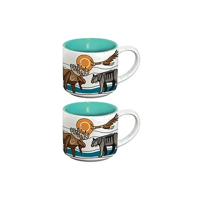 Ceramic Espresso Mugs (Set of 2) - All My Relatives