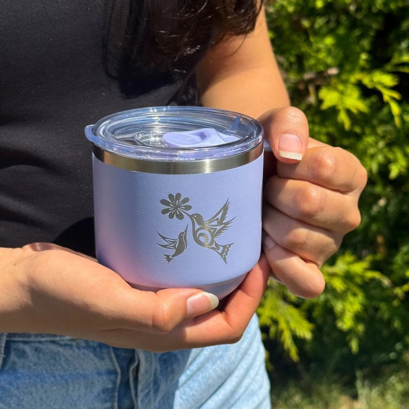 Stackable Travel Mug (11oz) - Hummingbirds
