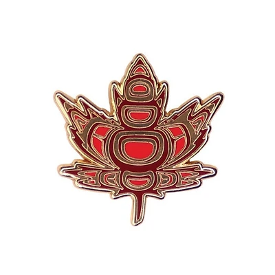 Indigenous Maple Leaf Enamel Pin