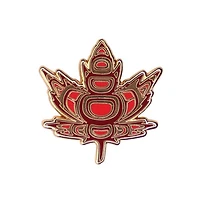 Indigenous Maple Leaf Enamel Pin