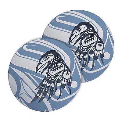 Ceramic Coasters (set of 2) - Raven Moon