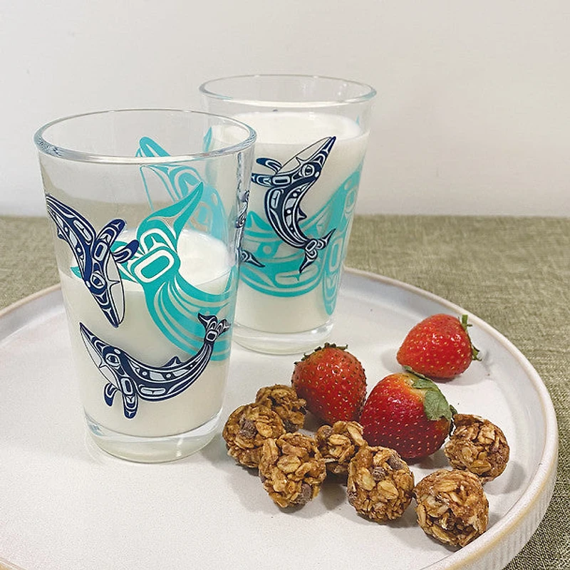 Printed Glass Tumbler (Set of 2) - Humpback Whale