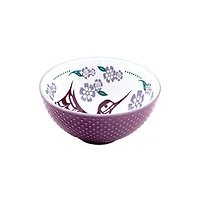 Porcelain Art Bowl (Small) - Hummingbird (Purple)