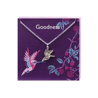 Pewter Charm Greeting Card