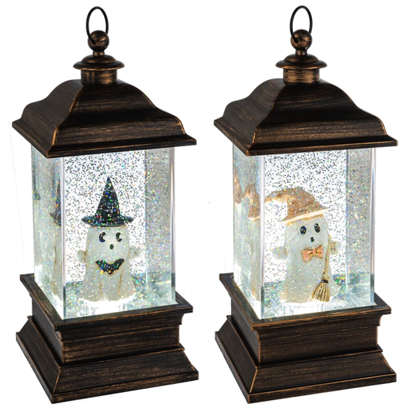 LED Light Up Shimmer Ghost Lantern