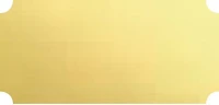 2.5″x1″ Notched Plaque Satin Gold