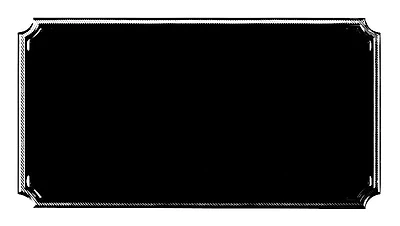 Notched Engraving Plaque - 2 5/8"  x 1 3/8"