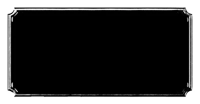 Notched Plaque - 3 1/8" x 1.5"