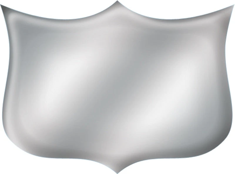 Aluminum Shield, Bright Silver
