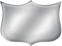 Aluminum Shield, Bright Silver