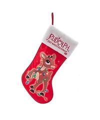19"RUDOLPH LIGHT-UP STOCKING