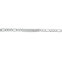 Rhodium Plated Sterling Silver ID Bracelet 150