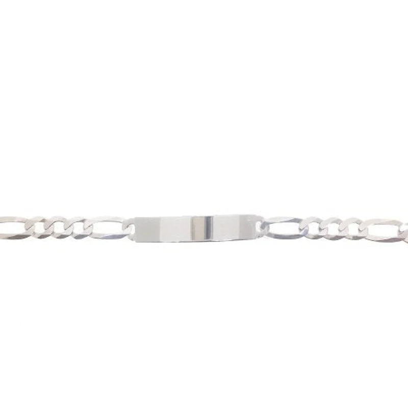 Rhodium Plated Sterling Silver ID Bracelet