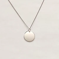 Sterling Silver Circle Necklace -1.5cm
