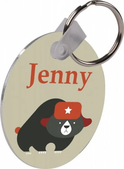 Aluminum Key chain - Round