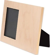 Customizable Natural Wood Offset Picture Frame