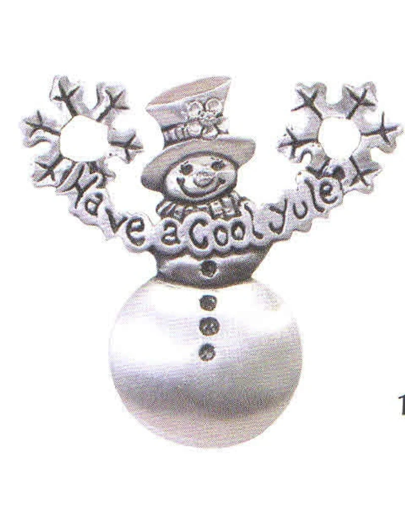 SNOWMAN " HAVE A COOL YULE" CHARM