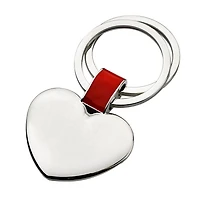 Puff Heart Engravable Keyring