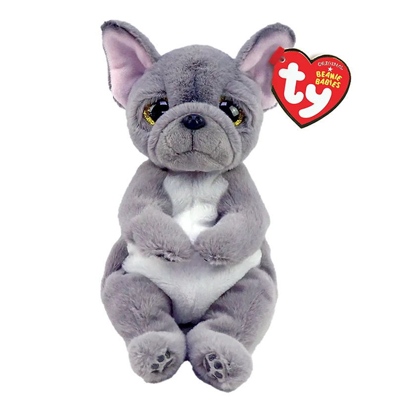 TY Gray French Bulldog Plush Toy - Wilfred