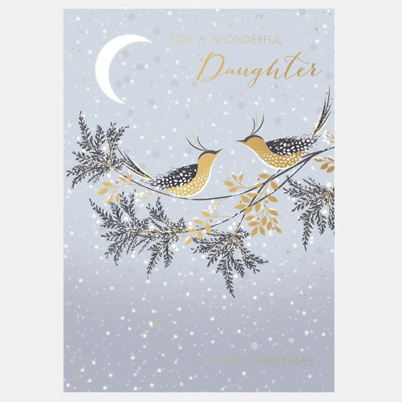 For a Wonderful Daughter Christmas Card