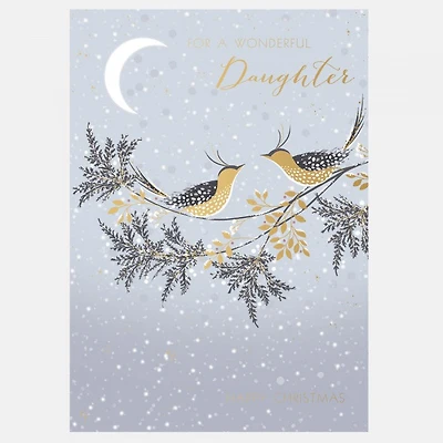For a Wonderful Daughter Christmas Card
