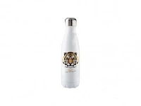 Customizable 17oz Stainless Steel Cola Shaped Bottle (White)