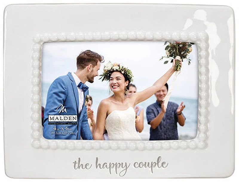 4X6 The Happy Couple Ceramic Frame