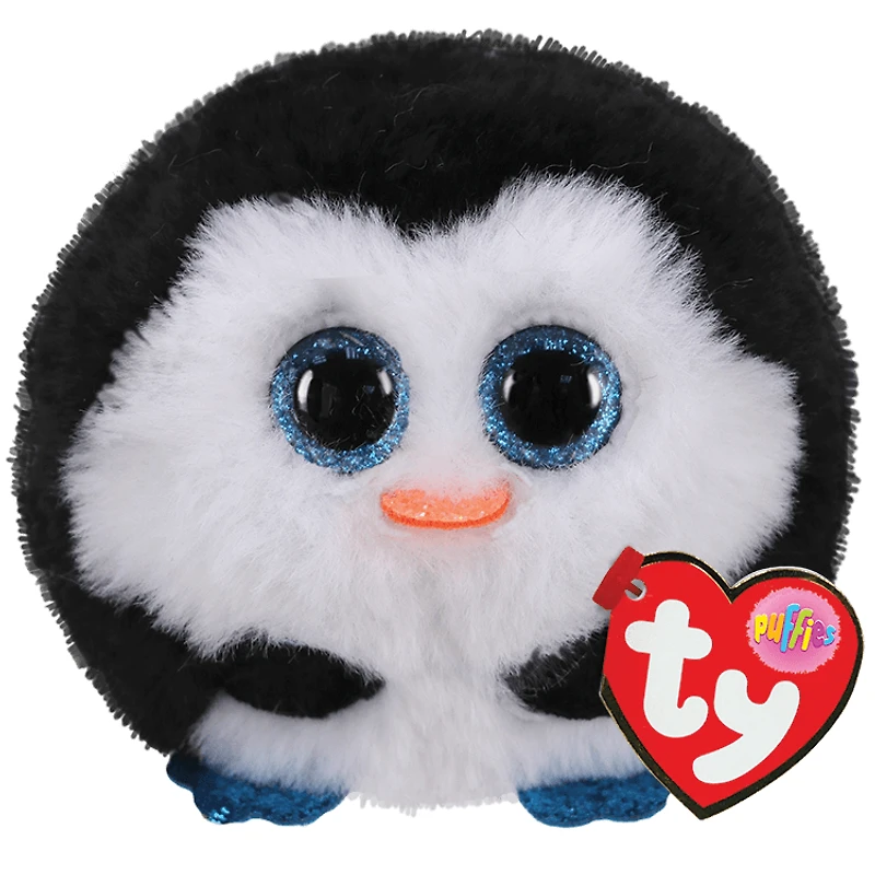TY Black & White Penguin Beanie Balls - Waddles