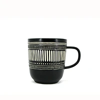 BATIK Black Patterned Mug