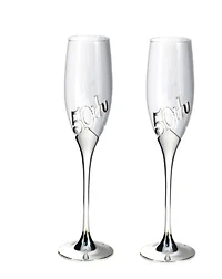 50th Champagne Flutes
