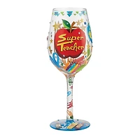 "Super Teacher" Wine Glass