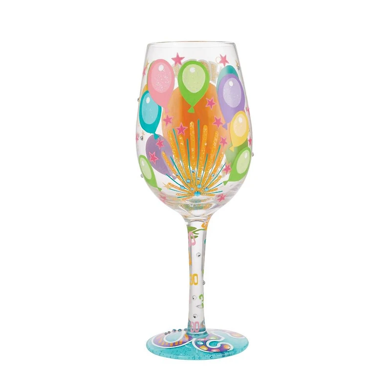 "Happy 30th Birthday" Wine Glass