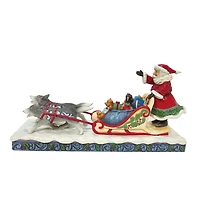 Jim Shore Santa Dog Sledding