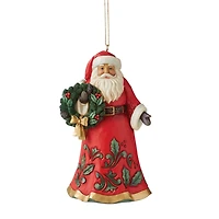 Jim Shore Santa Wreath Hanging Ornament
