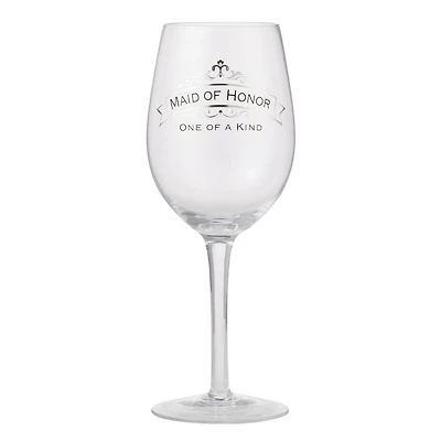 Insignia Maid of Honor Wine Glass