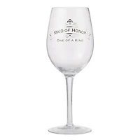 Insignia Maid of Honor Wine Glass