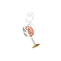 Mini Wine Merry Christmas Mom Ornament