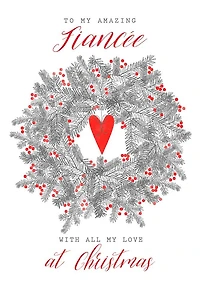 To My Amazing Fiancée Christmas Card