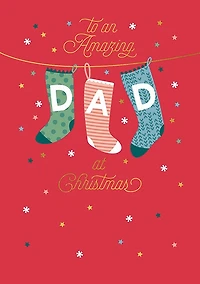 To An Amazing Dad Christmas Card