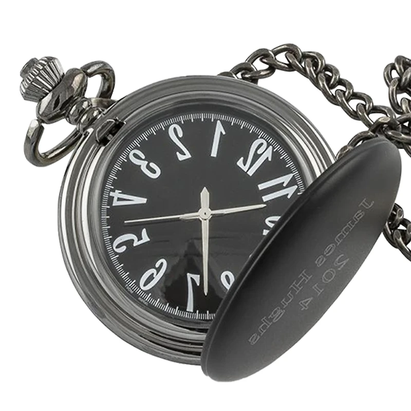 Matte Black Pocket Watch