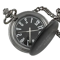 Matte Black Pocket Watch