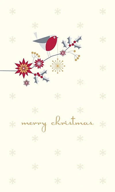 Merry Christmas Bird Card