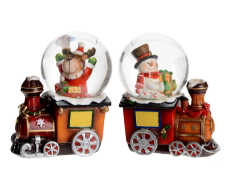 3" Christmas Train Water Globe