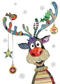 Rudolph Baubles Christmas Card