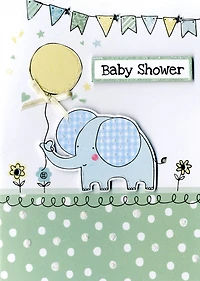 Simple Wishes Baby Shower Card