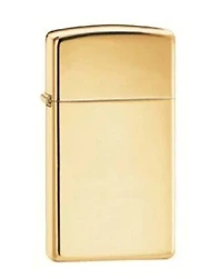 Slim Brass Zippo Lighter