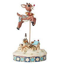 Jim Shore Leaping Rudolph With Bells