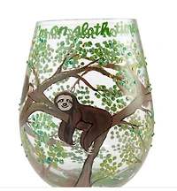 Stemless Sloth Stemless Wine Glass