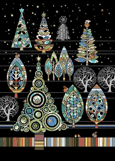 Christmas Tree Forest Christmas Card