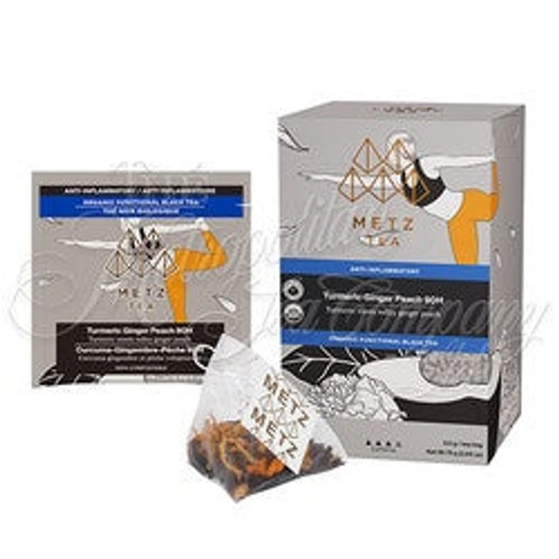 ORGANIC TURMERIC GINGER PEACH - 25 Tea Bags